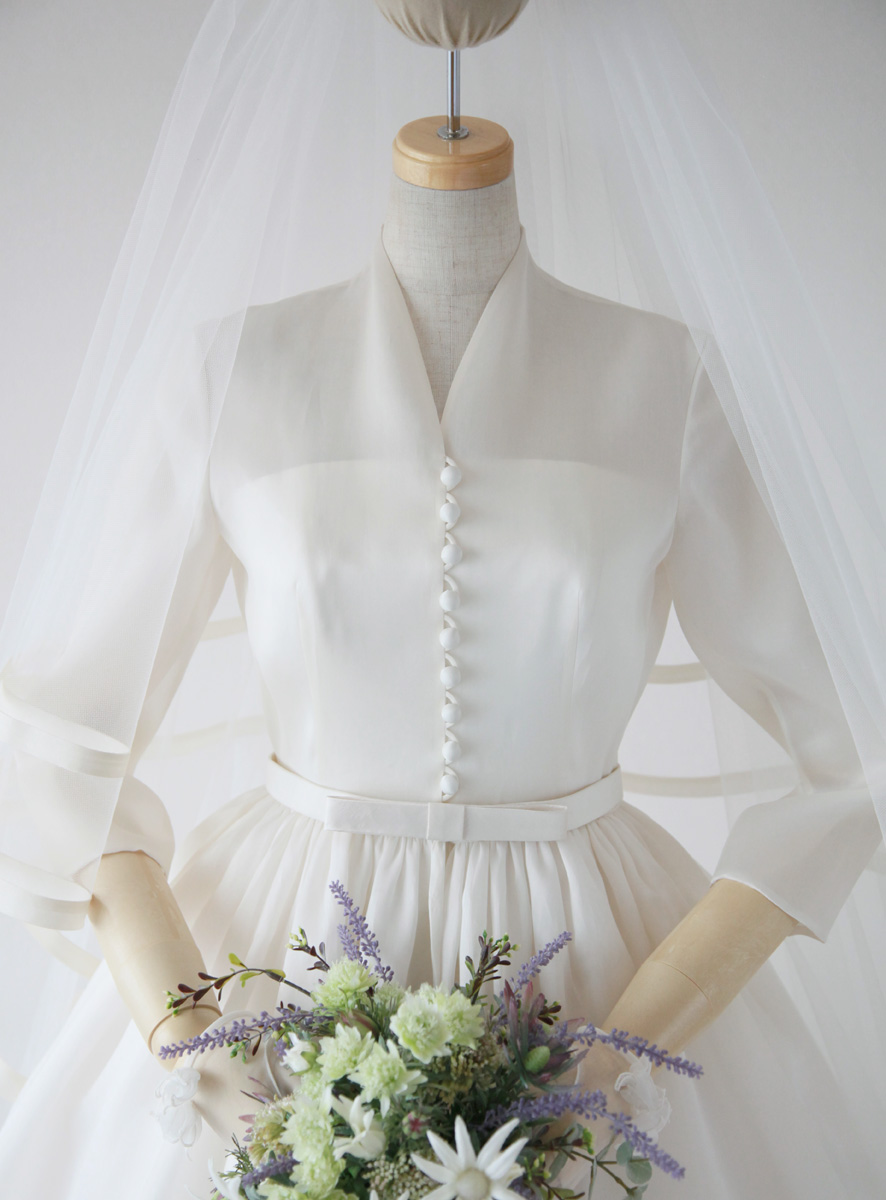 ローブ・ドゥ・マリエ セツコ アオキ | Dresses | 袖付きドレス
